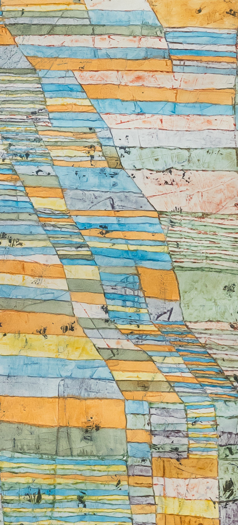 Detail 4: Colour strips and crossing lines at the right in Highway and Byways